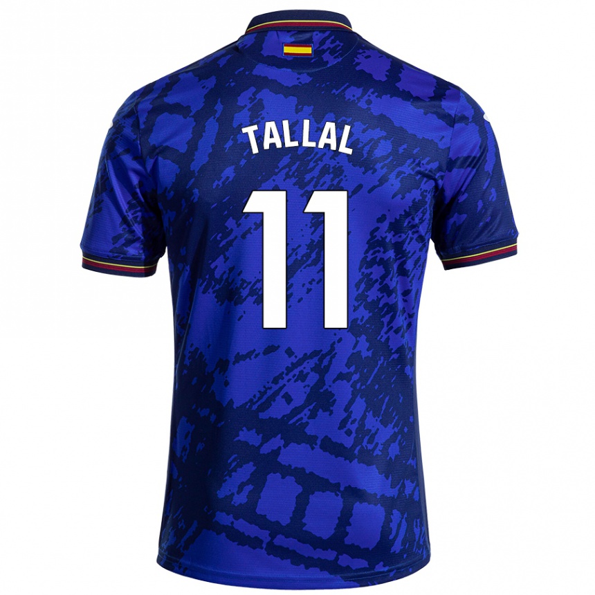 Niño Fútbol Camiseta Yassin Tallal #11 Azul Más Oscuro 1ª Equipación 2024/25 México