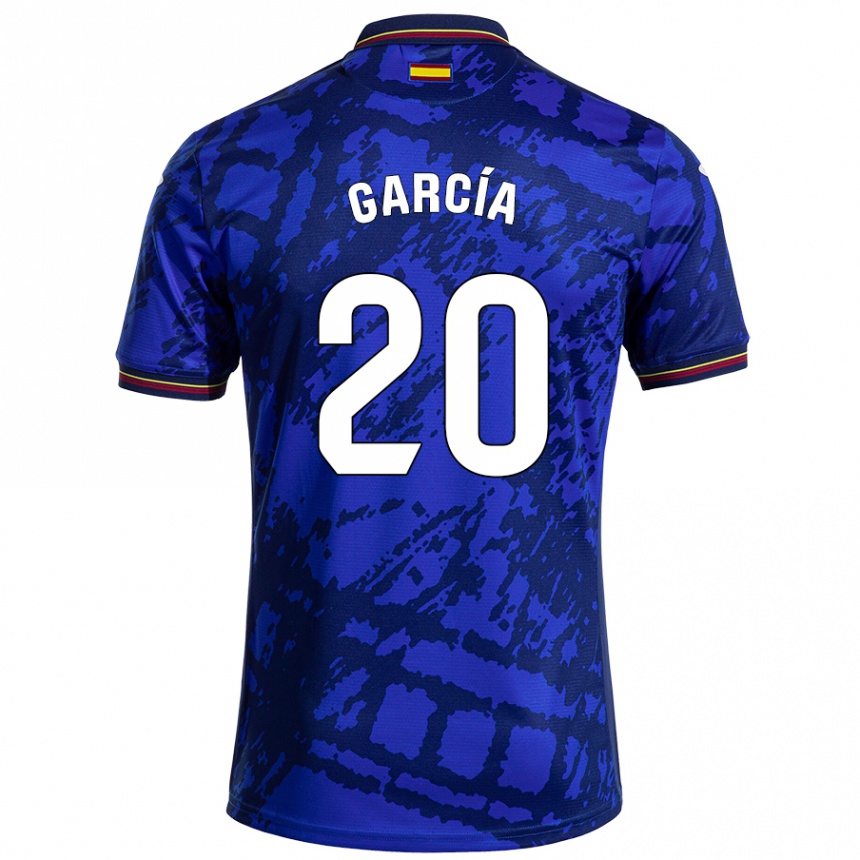 Niño Fútbol Camiseta Álex García #20 Azul Más Oscuro 1ª Equipación 2024/25 México