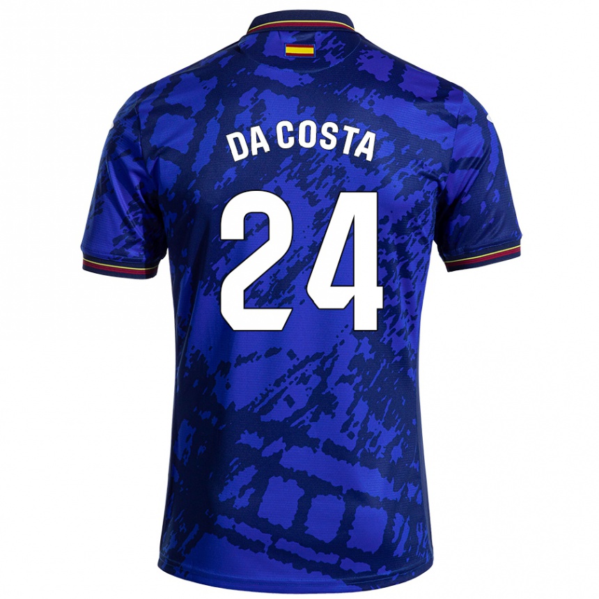 Niño Fútbol Camiseta Coba Da Costa #24 Azul Más Oscuro 1ª Equipación 2024/25 México