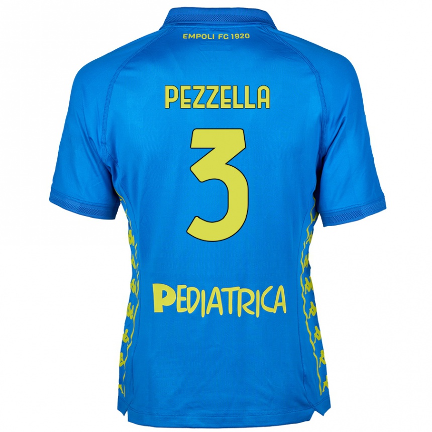 Niño Fútbol Camiseta Giuseppe Pezzella #3 Azul 1ª Equipación 2024/25 México