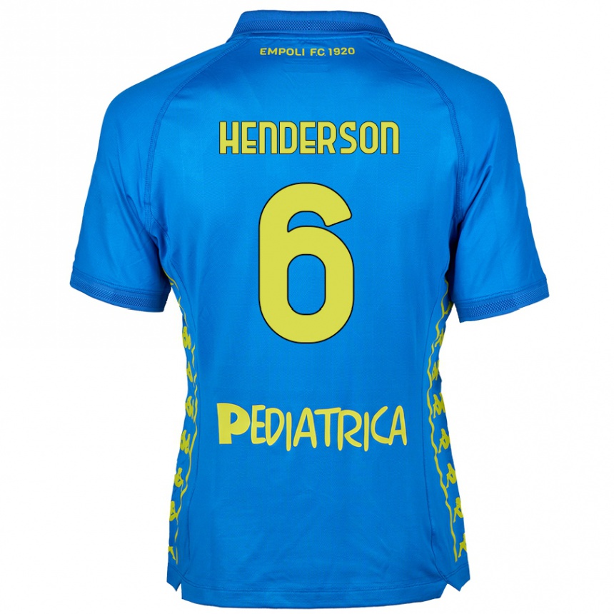 Niño Fútbol Camiseta Liam Henderson #6 Azul 1ª Equipación 2024/25 México