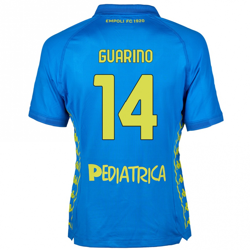 Niño Fútbol Camiseta Gabriele Guarino #14 Azul 1ª Equipación 2024/25 México