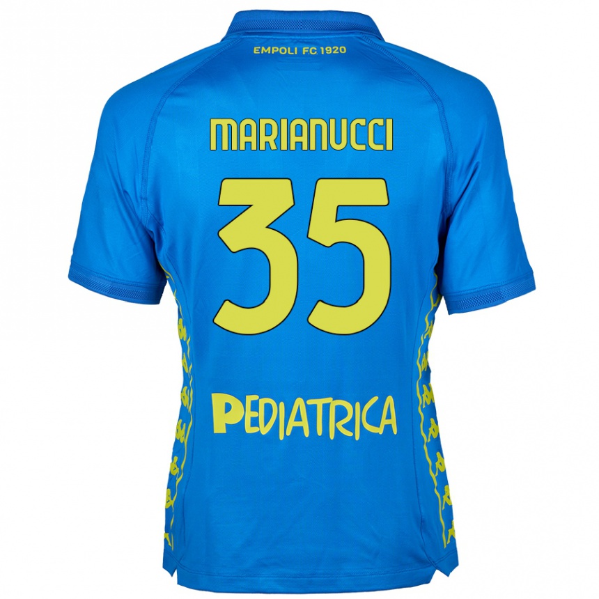 Niño Fútbol Camiseta Luca Marianucci #35 Azul 1ª Equipación 2024/25 México