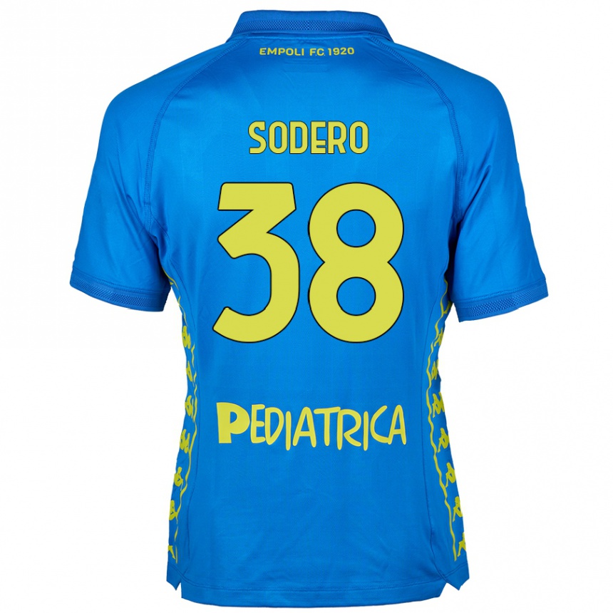 Niño Fútbol Camiseta Andrea Sodero #38 Azul 1ª Equipación 2024/25 México