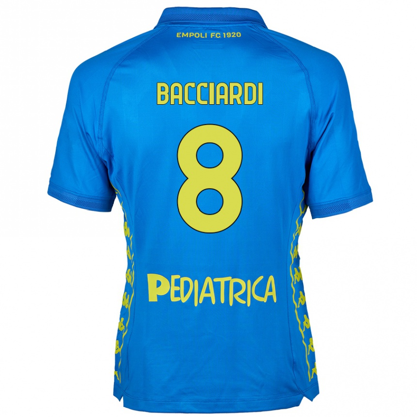 Niño Fútbol Camiseta Andrea Bacciardi #8 Azul 1ª Equipación 2024/25 México