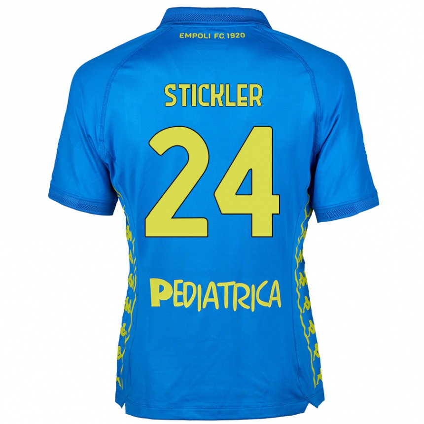 Niño Fútbol Camiseta Mateo Stickler #24 Azul 1ª Equipación 2024/25 México