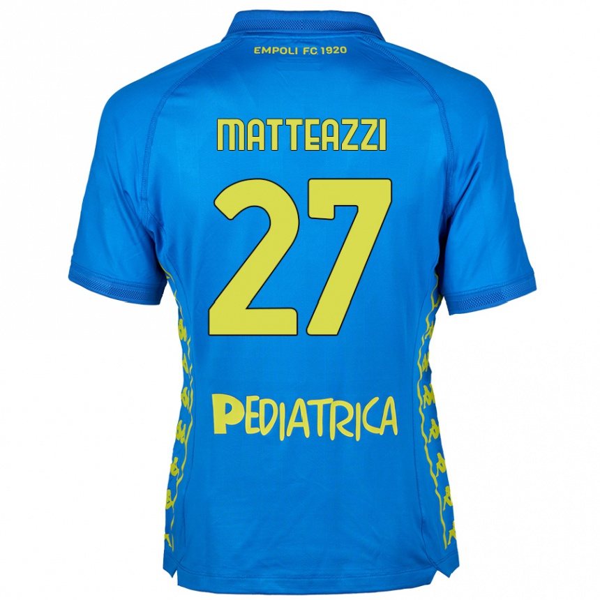 Niño Fútbol Camiseta Ernesto Matteazzi #27 Azul 1ª Equipación 2024/25 México