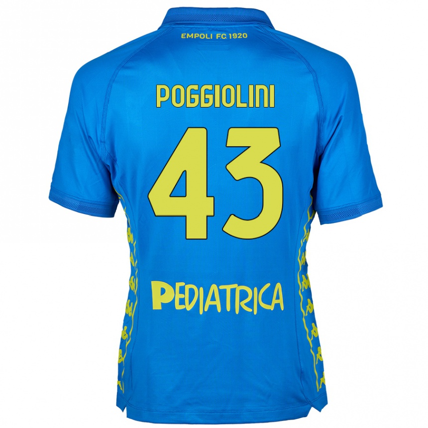 Niño Fútbol Camiseta Duccio Poggiolini #43 Azul 1ª Equipación 2024/25 México