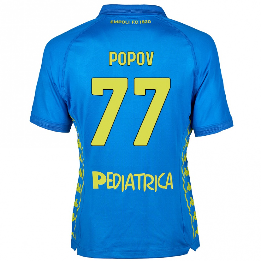 Niño Fútbol Camiseta Bogdan Popov #77 Azul 1ª Equipación 2024/25 México