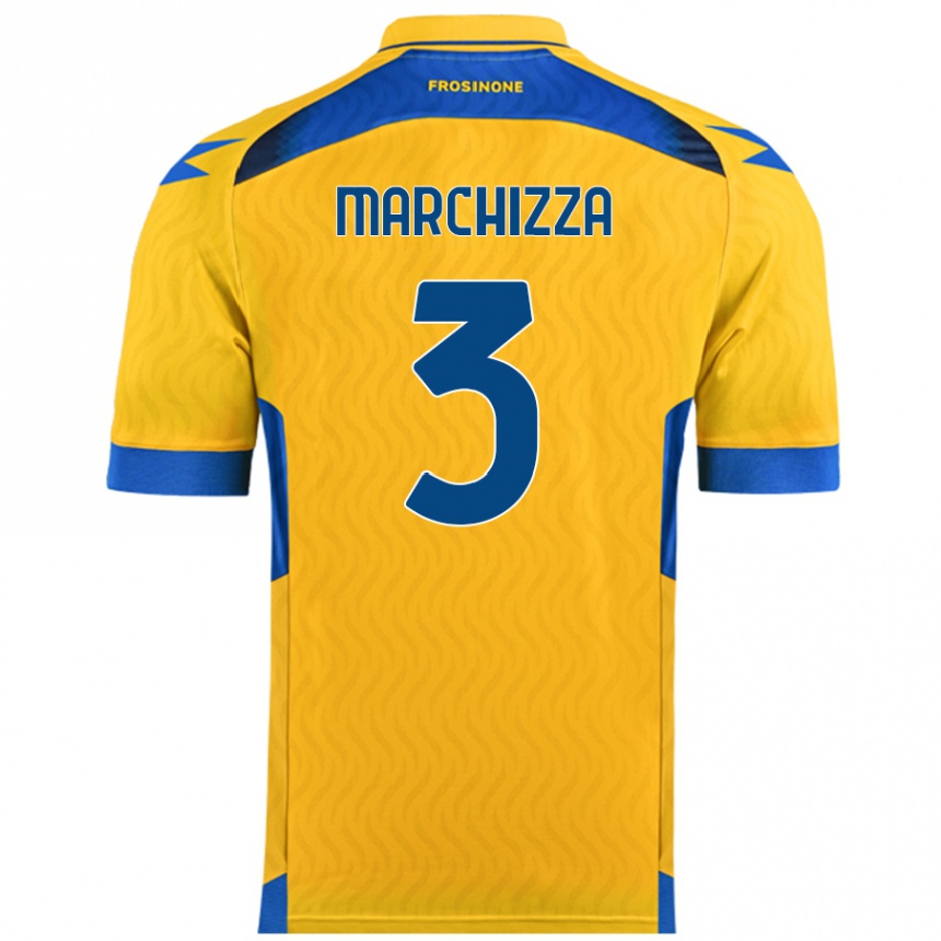 Niño Fútbol Camiseta Riccardo Marchizza #3 Amarillo 1ª Equipación 2024/25 México