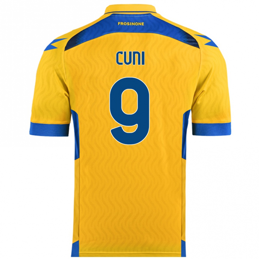 Niño Fútbol Camiseta Marvin Cuni #9 Amarillo 1ª Equipación 2024/25 México