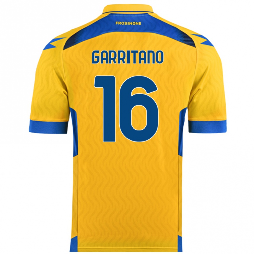 Niño Fútbol Camiseta Luca Garritano #16 Amarillo 1ª Equipación 2024/25 México