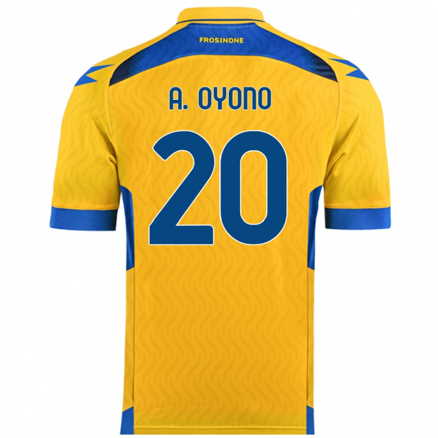 Niño Fútbol Camiseta Anthony Oyono #20 Amarillo 1ª Equipación 2024/25 México