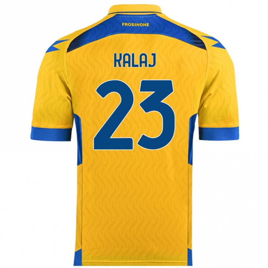 Niño Fútbol Camiseta Sergio Kalaj #23 Amarillo 1ª Equipación 2024/25 México