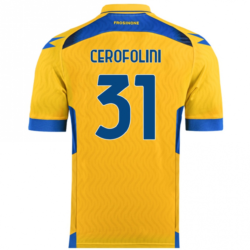 Niño Fútbol Camiseta Michele Cerofolini #31 Amarillo 1ª Equipación 2024/25 México