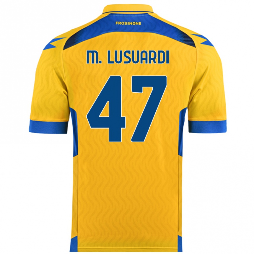 Niño Fútbol Camiseta Mateus Lusuardi #47 Amarillo 1ª Equipación 2024/25 México