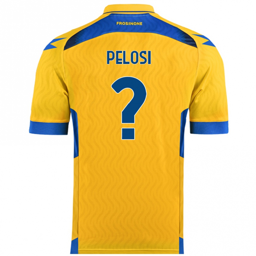 Niño Fútbol Camiseta Dario Pelosi #0 Amarillo 1ª Equipación 2024/25 México