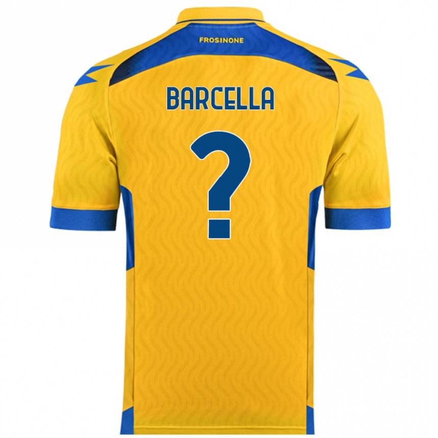 Niño Fútbol Camiseta Kevin Barcella #0 Amarillo 1ª Equipación 2024/25 México