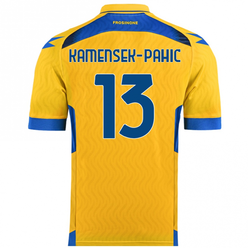 Niño Fútbol Camiseta Matjaz Kamensek-Pahic #13 Amarillo 1ª Equipación 2024/25 México