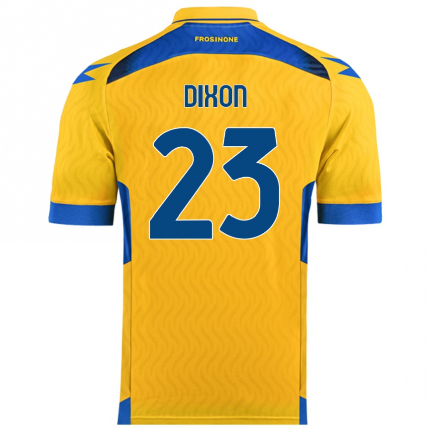 Niño Fútbol Camiseta Damar Dixon #23 Amarillo 1ª Equipación 2024/25 México