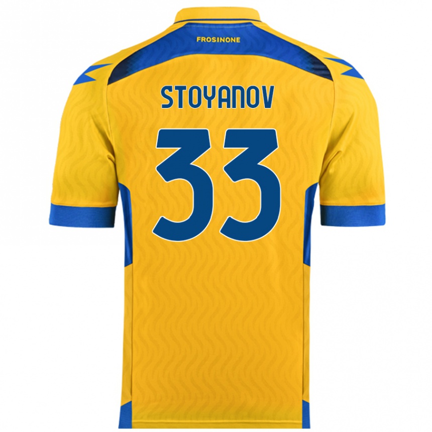 Niño Fútbol Camiseta Steliyan Stoyanov #33 Amarillo 1ª Equipación 2024/25 México