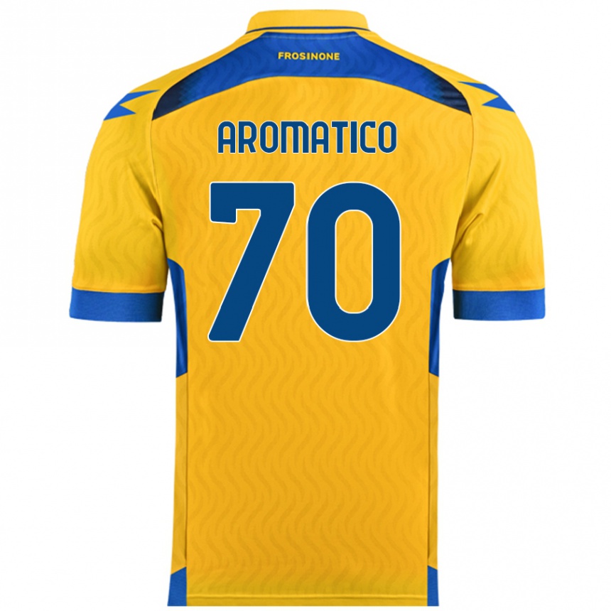 Niño Fútbol Camiseta Raul Aromatico #70 Amarillo 1ª Equipación 2024/25 México