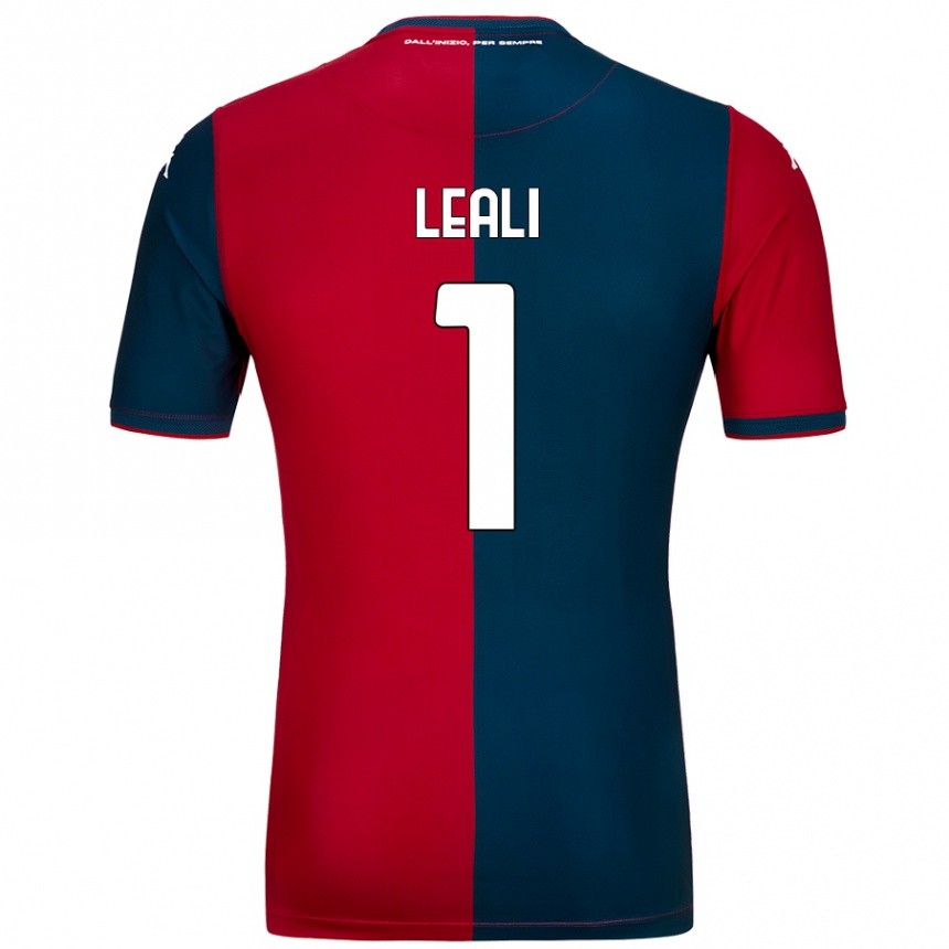 Niño Fútbol Camiseta Nicola Leali #1 Rojo Azul Oscuro 1ª Equipación 2024/25 México