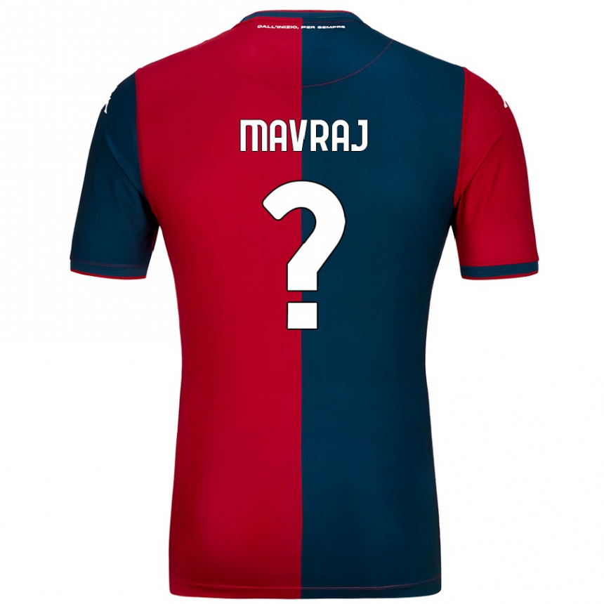 Niño Fútbol Camiseta Indrit Mavraj #0 Rojo Azul Oscuro 1ª Equipación 2024/25 México