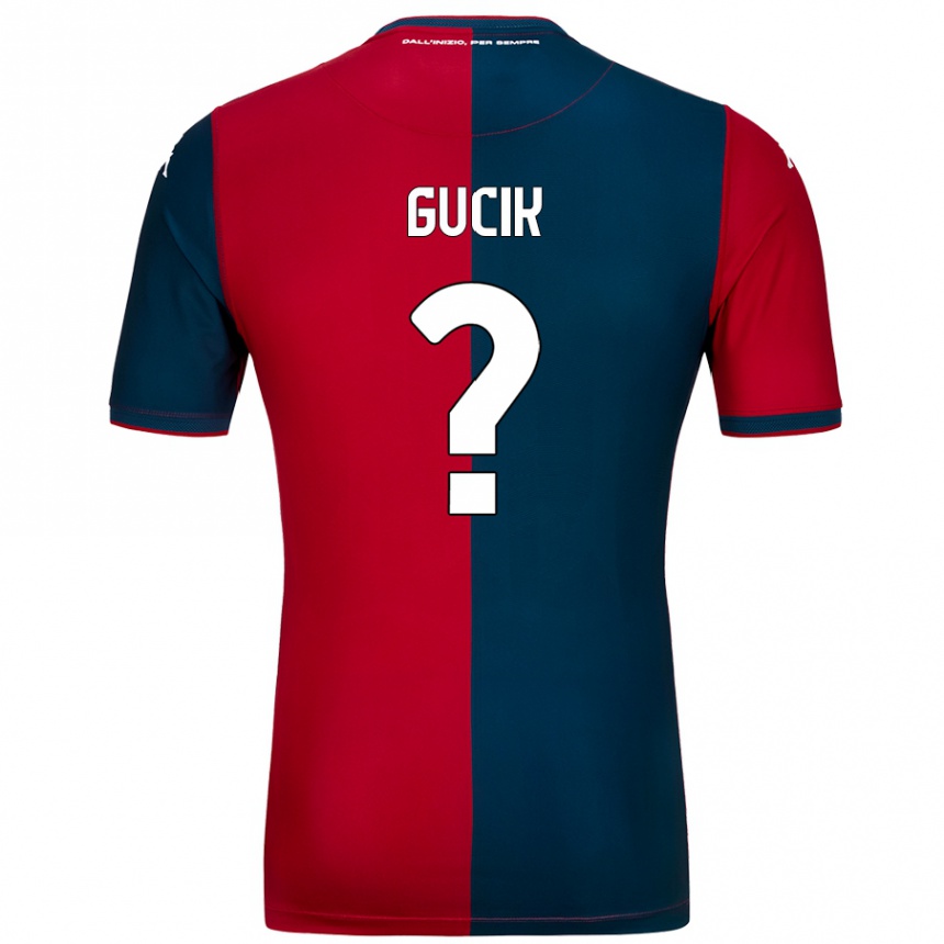 Niño Fútbol Camiseta Nicolas Gucik #0 Rojo Azul Oscuro 1ª Equipación 2024/25 México