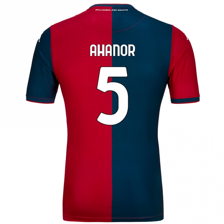 Niño Fútbol Camiseta Honest Ahanor #5 Rojo Azul Oscuro 1ª Equipación 2024/25 México