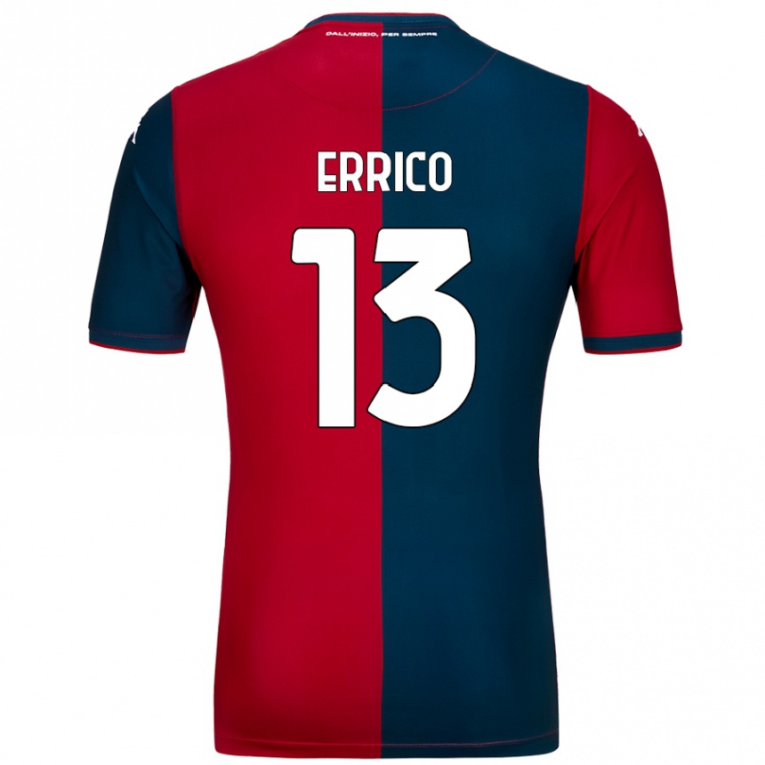 Niño Fútbol Camiseta Emma Errico #13 Rojo Azul Oscuro 1ª Equipación 2024/25 México