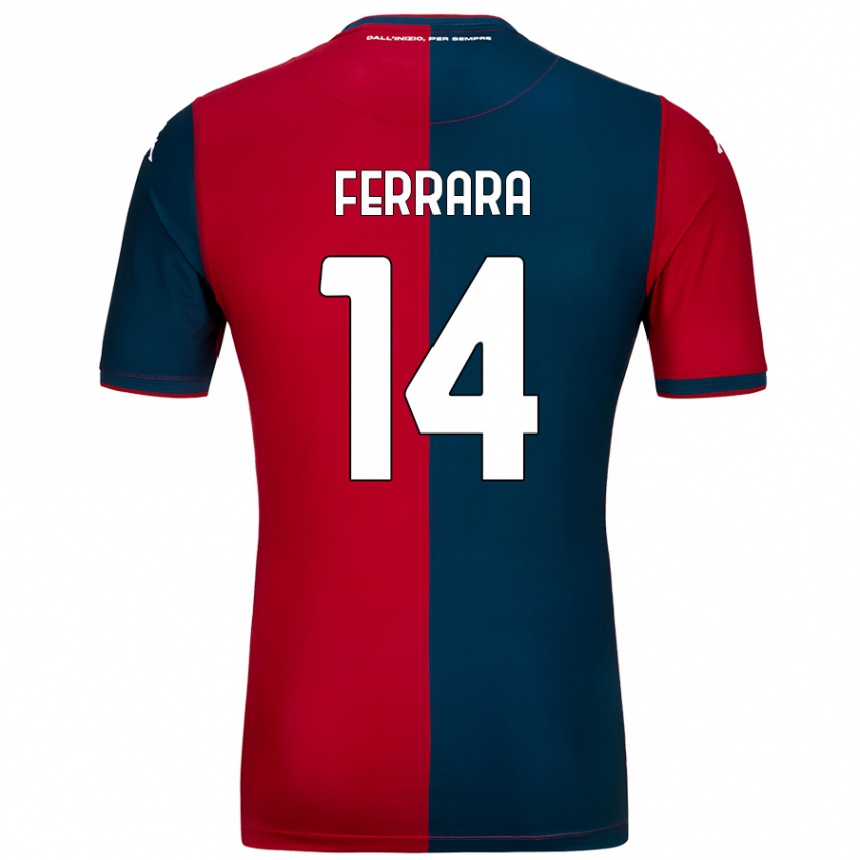 Niño Fútbol Camiseta Anastasia Ferrara #14 Rojo Azul Oscuro 1ª Equipación 2024/25 México