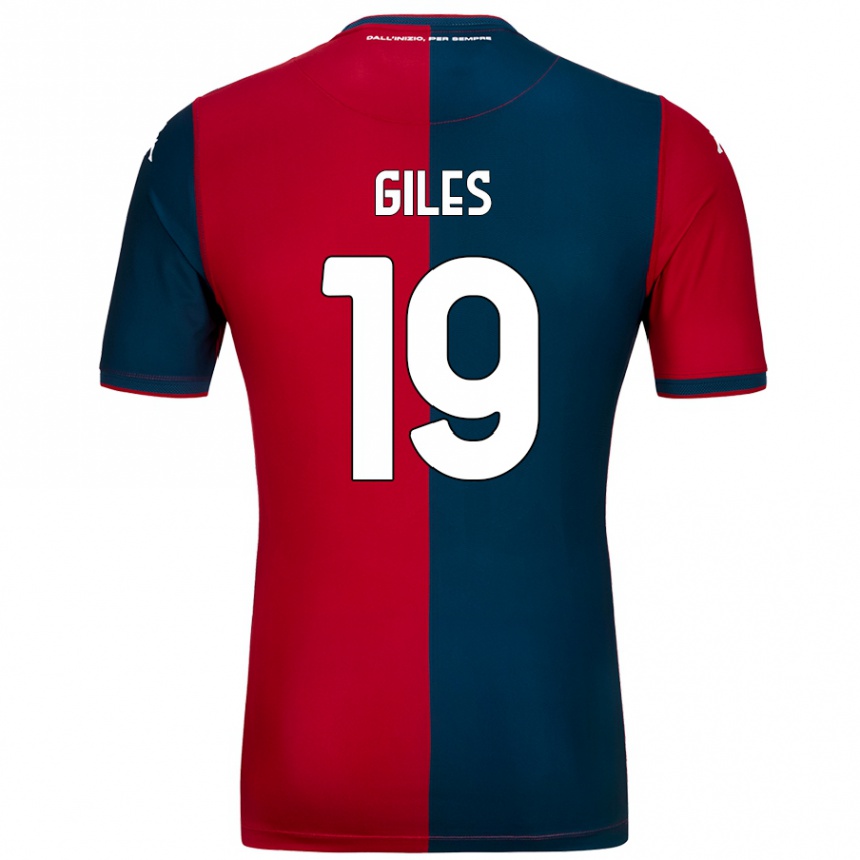 Niño Fútbol Camiseta Heidi Giles #19 Rojo Azul Oscuro 1ª Equipación 2024/25 México