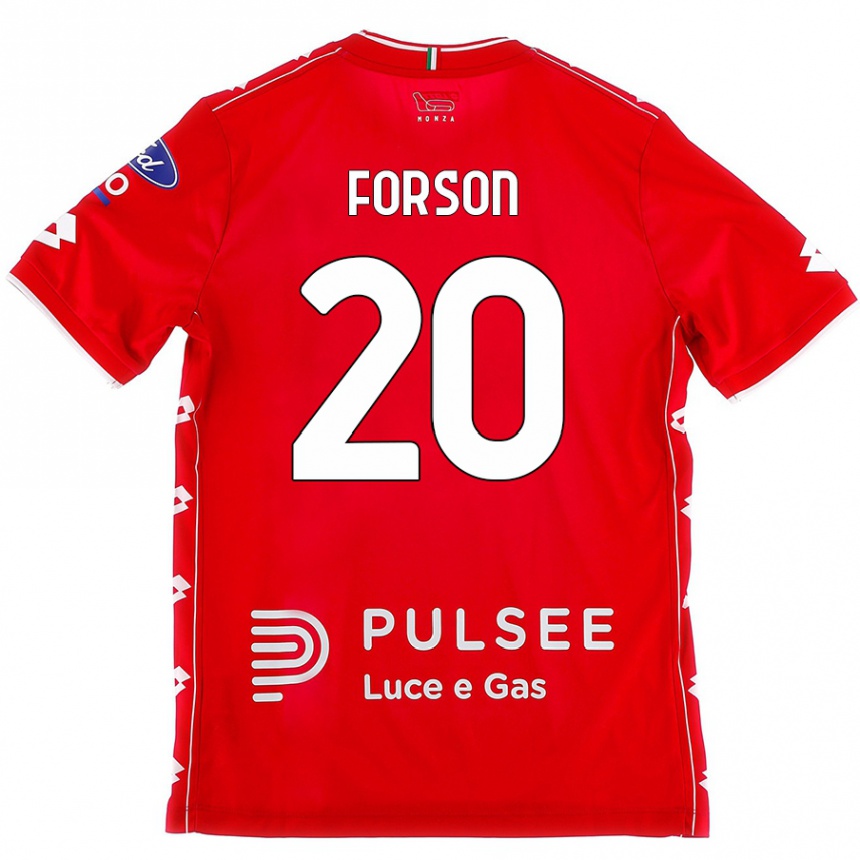 Niño Fútbol Camiseta Omari Forson #20 Rojo Blanco 1ª Equipación 2024/25 México