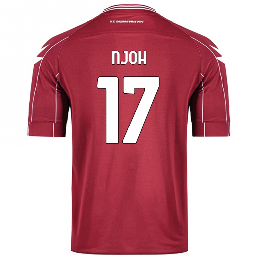 Niño Fútbol Camiseta Lilian Njoh #17 Borgoña 1ª Equipación 2024/25 México