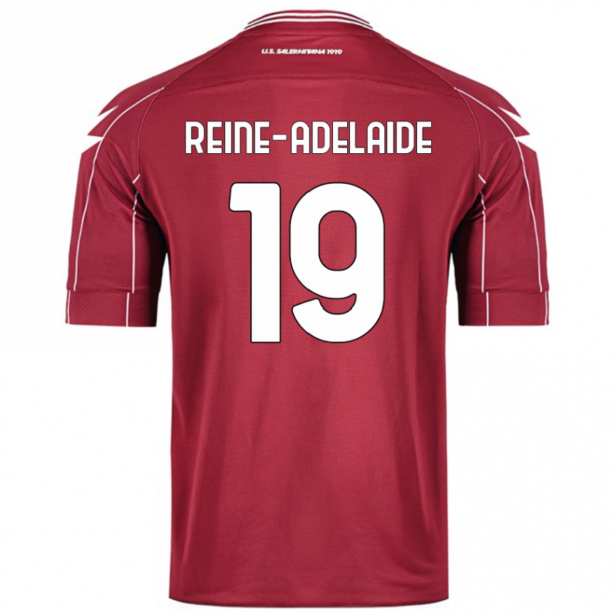 Niño Fútbol Camiseta Jeff Reine-Adelaide #19 Borgoña 1ª Equipación 2024/25 México