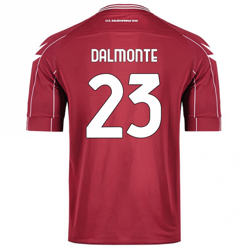 Niño Fútbol Camiseta Nicola Dalmonte #23 Borgoña 1ª Equipación 2024/25 México