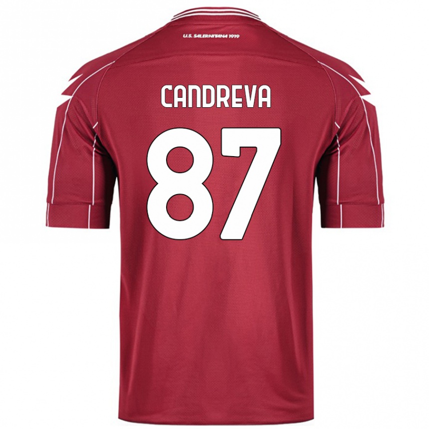 Niño Fútbol Camiseta Antonio Candreva #87 Borgoña 1ª Equipación 2024/25 México