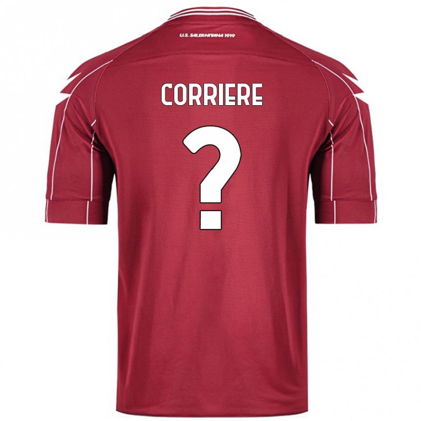 Niño Fútbol Camiseta Francesco Corriere #0 Borgoña 1ª Equipación 2024/25 México