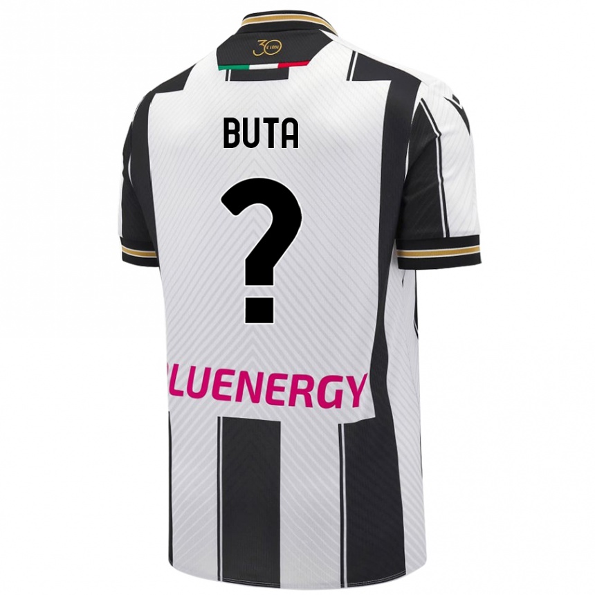 Niño Fútbol Camiseta Leonardo Buta #0 Blanco Negro 1ª Equipación 2024/25 México