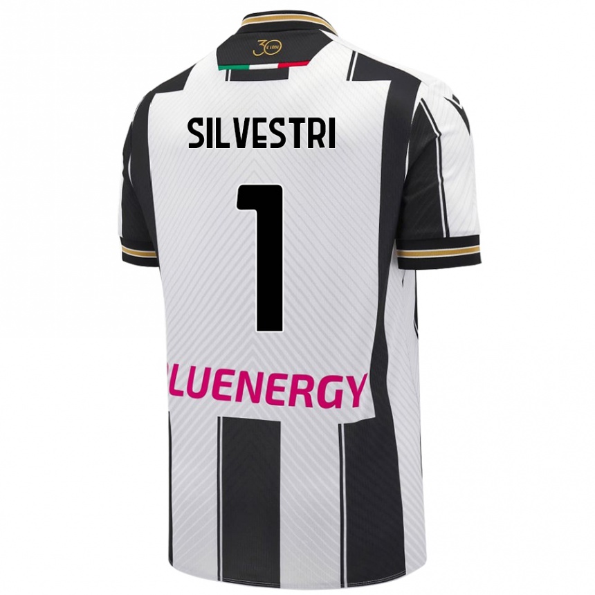 Niño Fútbol Camiseta Marco Silvestri #1 Blanco Negro 1ª Equipación 2024/25 México