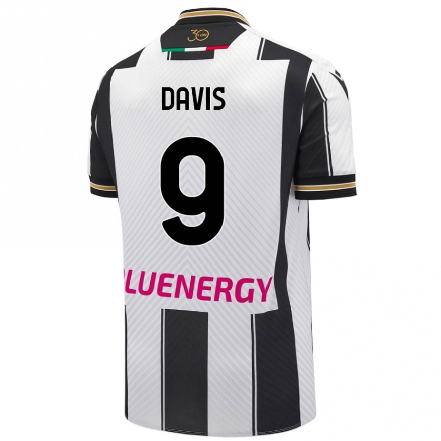 Niño Fútbol Camiseta Keinan Davis #9 Blanco Negro 1ª Equipación 2024/25 México