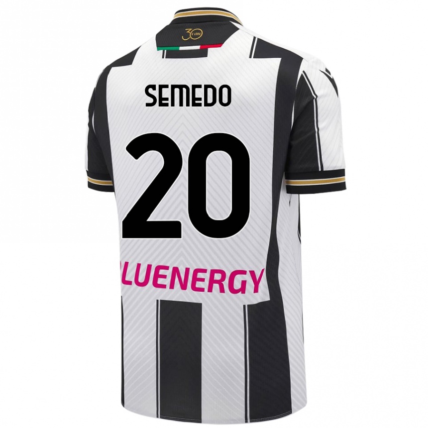 Niño Fútbol Camiseta Vivaldo Semedo #20 Blanco Negro 1ª Equipación 2024/25 México