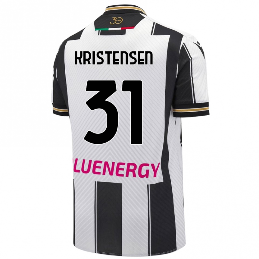 Niño Fútbol Camiseta Thomas Kristensen #31 Blanco Negro 1ª Equipación 2024/25 México