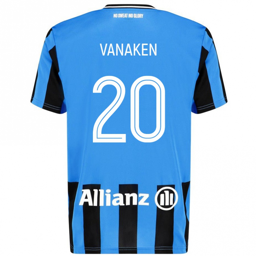 Niño Fútbol Camiseta Hans Vanaken #20 Azul Cielo Negro 1ª Equipación 2024/25 México