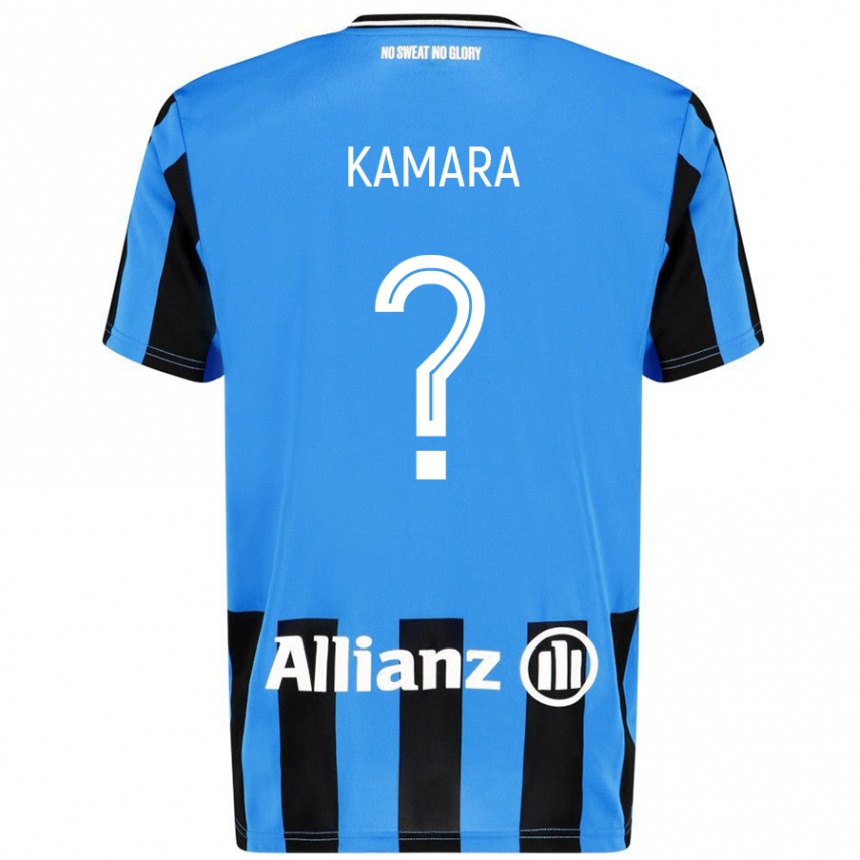 Niño Fútbol Camiseta Al-Hassan Kamara #0 Azul Cielo Negro 1ª Equipación 2024/25 México