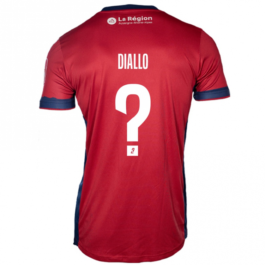 Niño Fútbol Camiseta Baïla Diallo #0 Borgoña Claro 1ª Equipación 2024/25 México