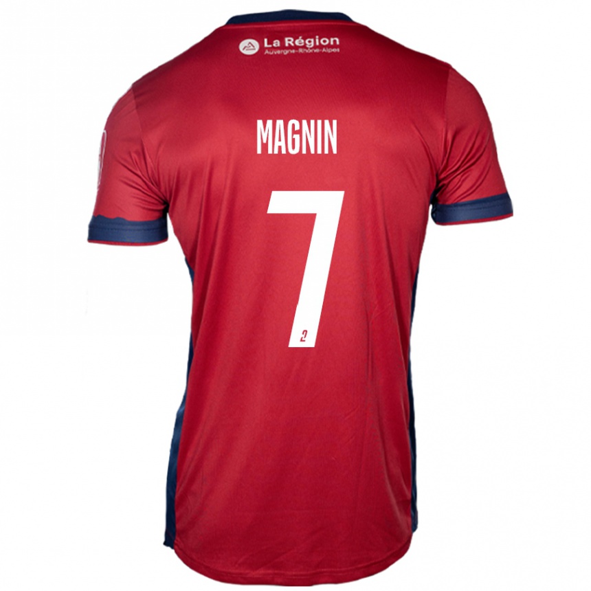 Niño Fútbol Camiseta Yohann Magnin #7 Borgoña Claro 1ª Equipación 2024/25 México