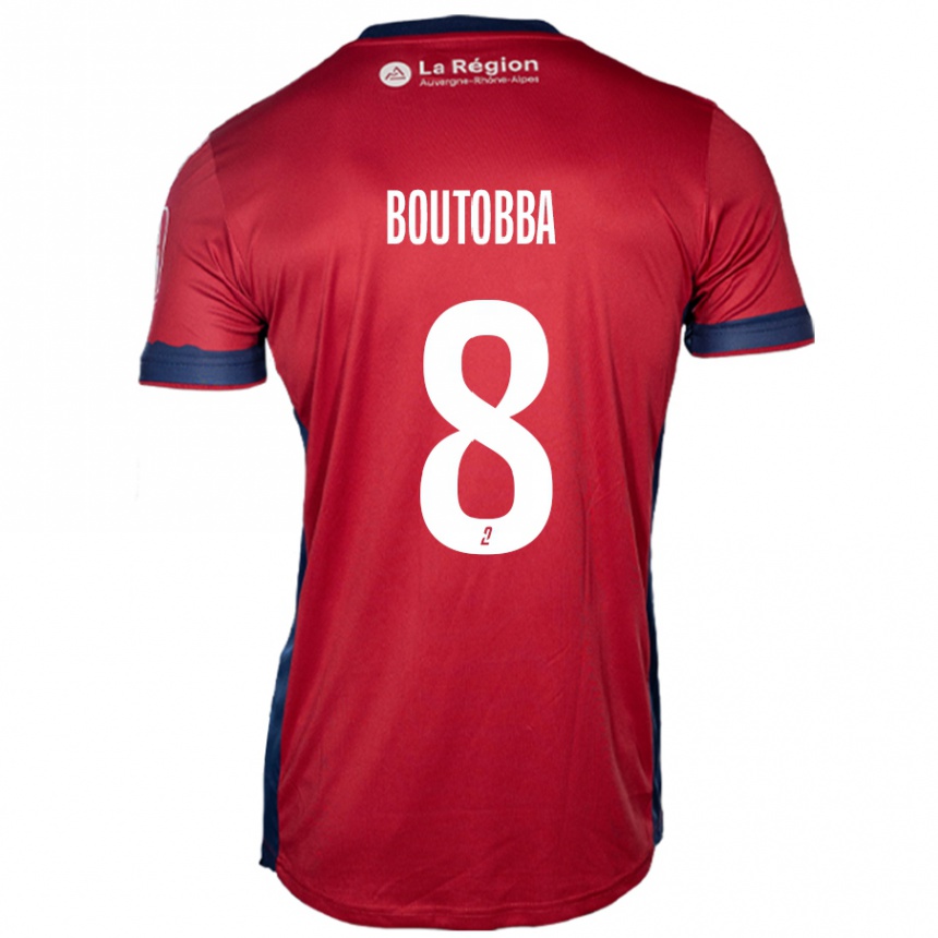 Niño Fútbol Camiseta Bilal Boutobba #8 Borgoña Claro 1ª Equipación 2024/25 México