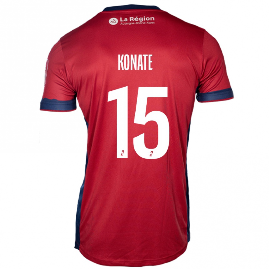 Niño Fútbol Camiseta Cheick Oumar Konaté #15 Borgoña Claro 1ª Equipación 2024/25 México